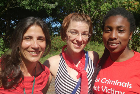 Thank you PIVOT volunteers for a warm reception. Photo: Annie Temple