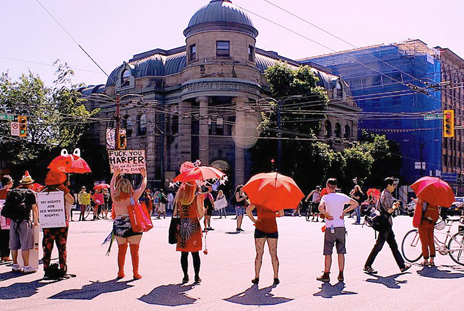 We took over the the intersection of Main and Hastings. Photo: Esther Shannon
