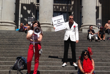 Maggie McNeill, The Honest Courtesan, compares the war on sex workers to the war on drugs. Courtesy: Kerry Porth