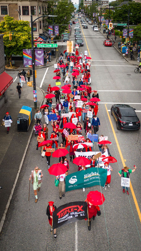 11th Annual Red Umbrella March, Vancouver, June 10, 2023