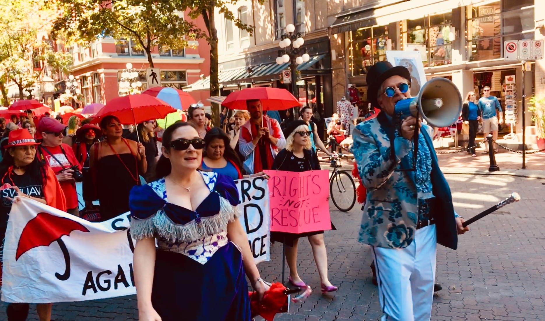 Red Umbrella March Celebrates 6th Year with Historic Steam-Era Tour, June 9, 2018, Vancouver.