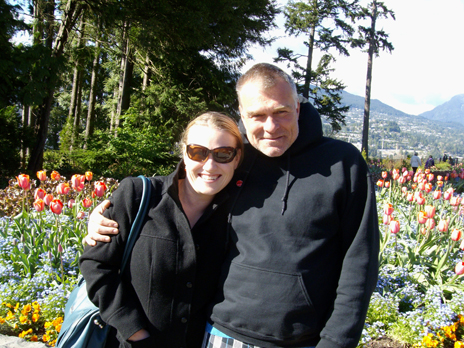 Rachel Wotton with Andy Sorfleet at Prospect Point, April 14, 2013.