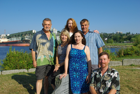 Triple-X First Directors on the Ballantyne Pier memorial, New Brighton Park, August 2012. Photo: Elaine Ayres