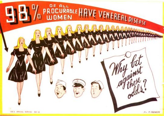 98 per cent of all procurable women have venereal disease