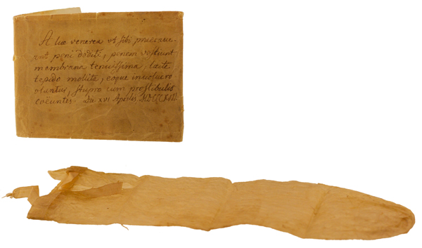Condom (and manual) from 1813