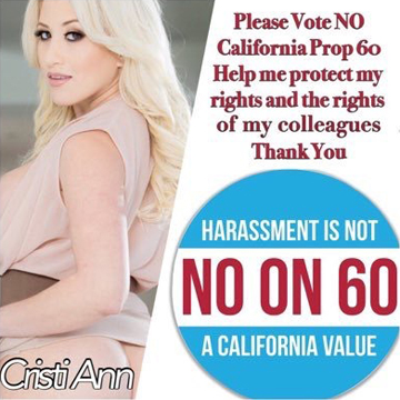 No on Prop 60, Cristi Ann